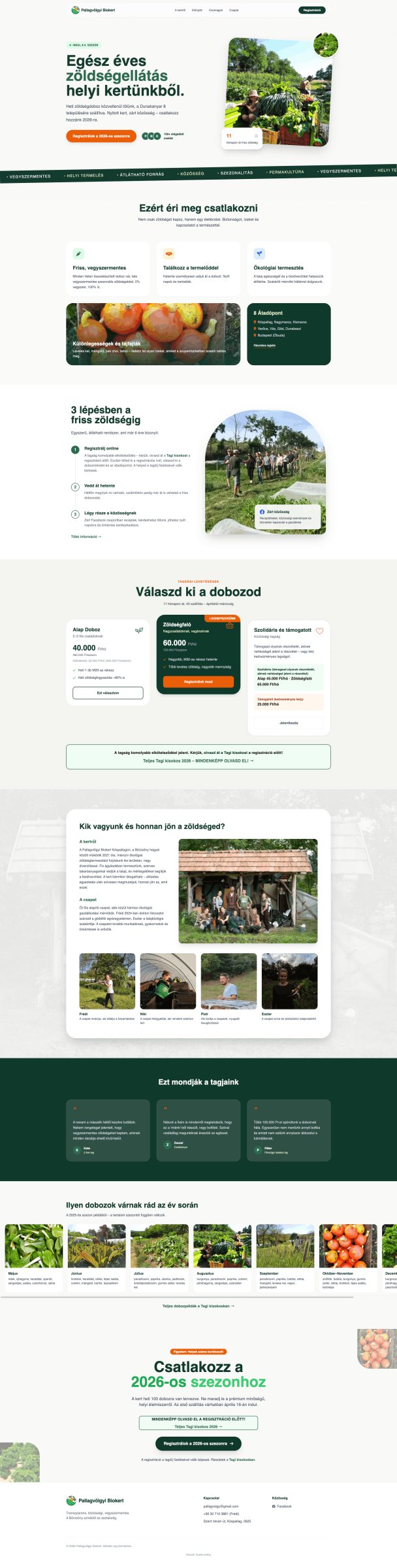 Pallagvölgyi biokert