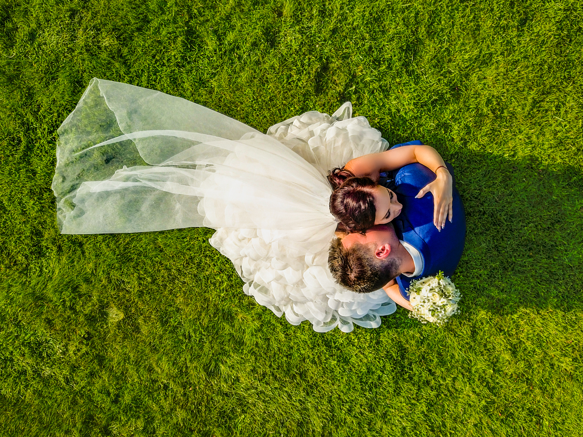 Esküvői fotó – drón páros