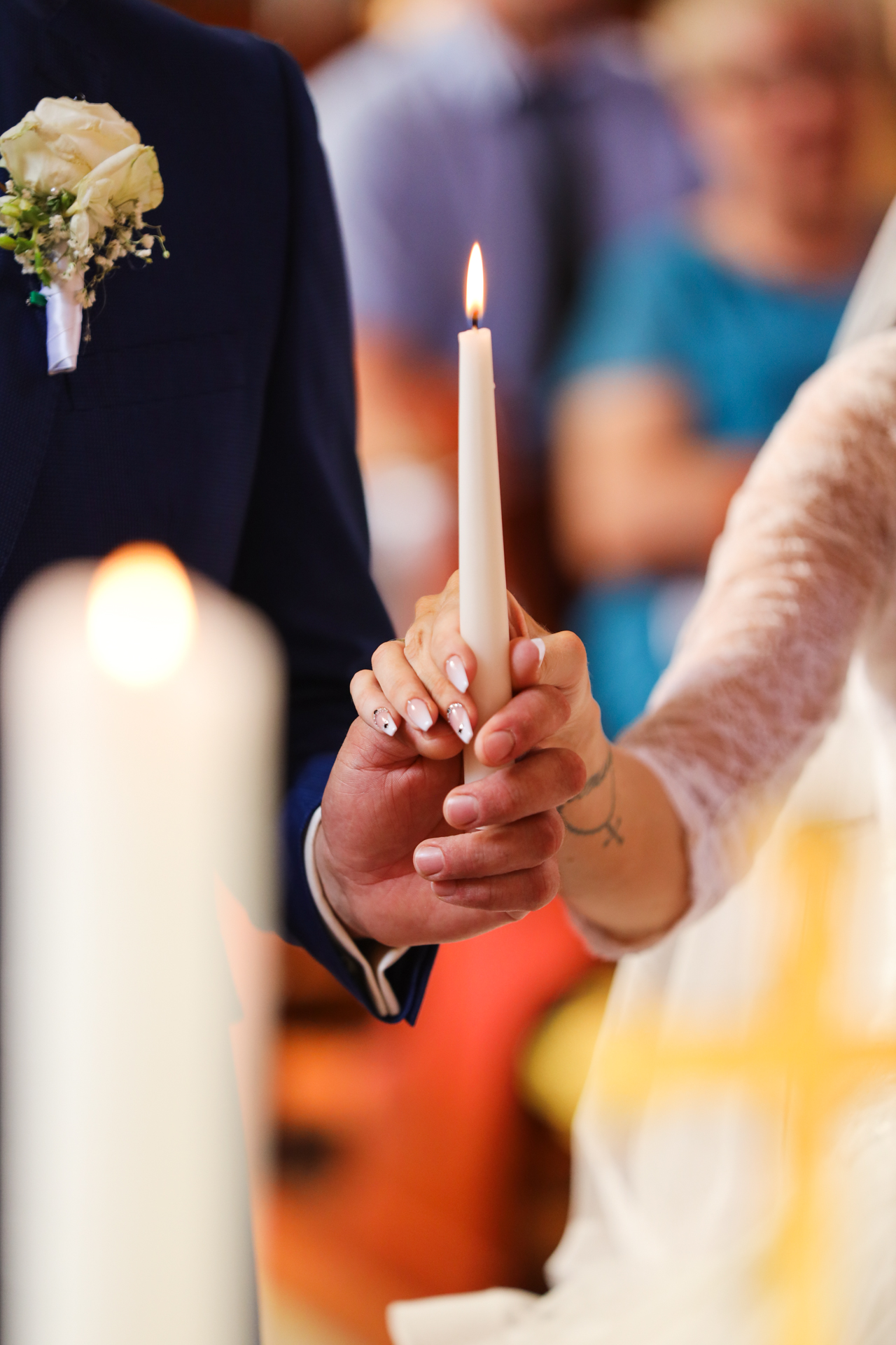 Esküvői fotó – gyertyafény