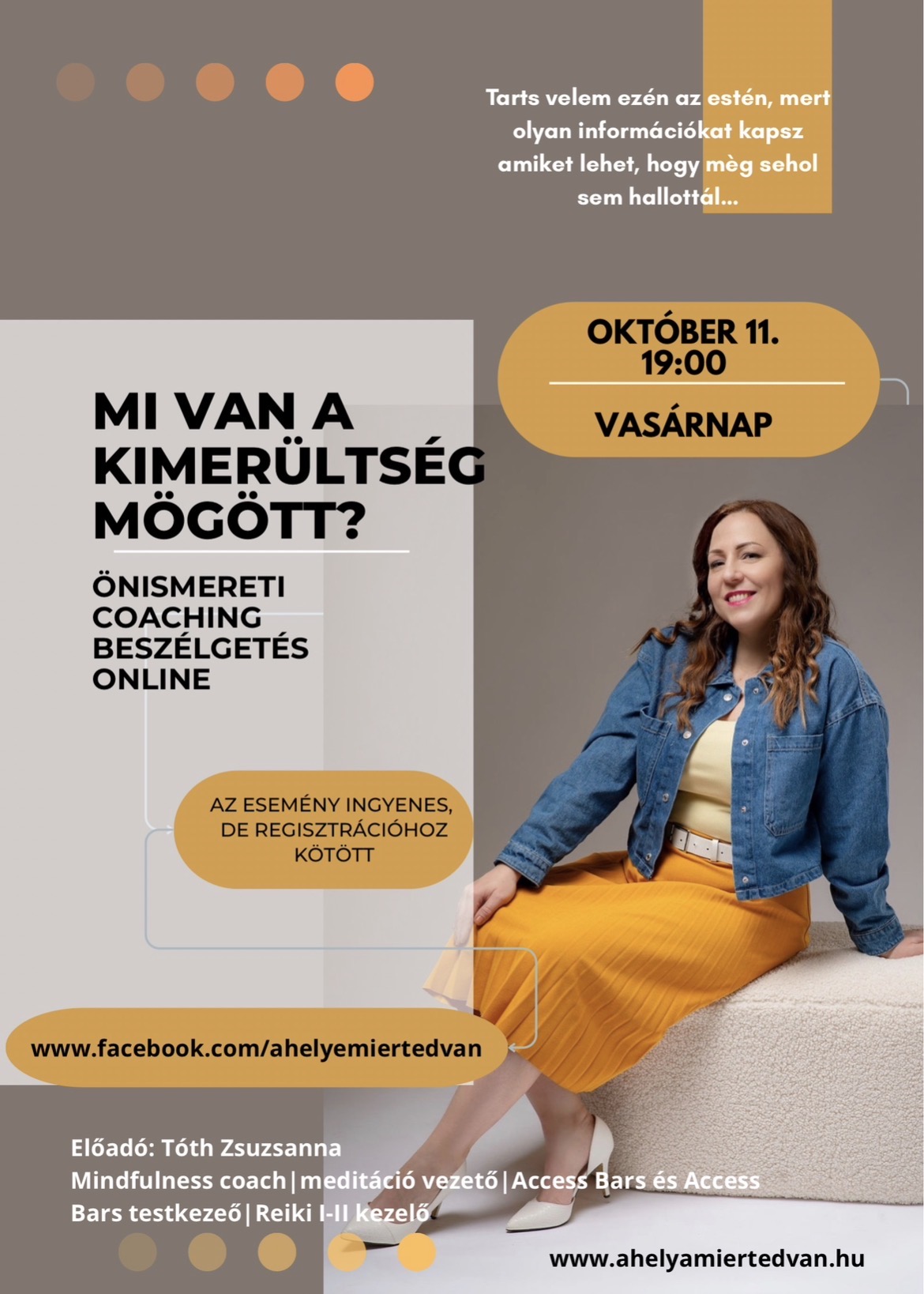 Mi van a kimerültség mögött? – Ingyenes önismereti coaching beszélgetés online, október 11. 19:00