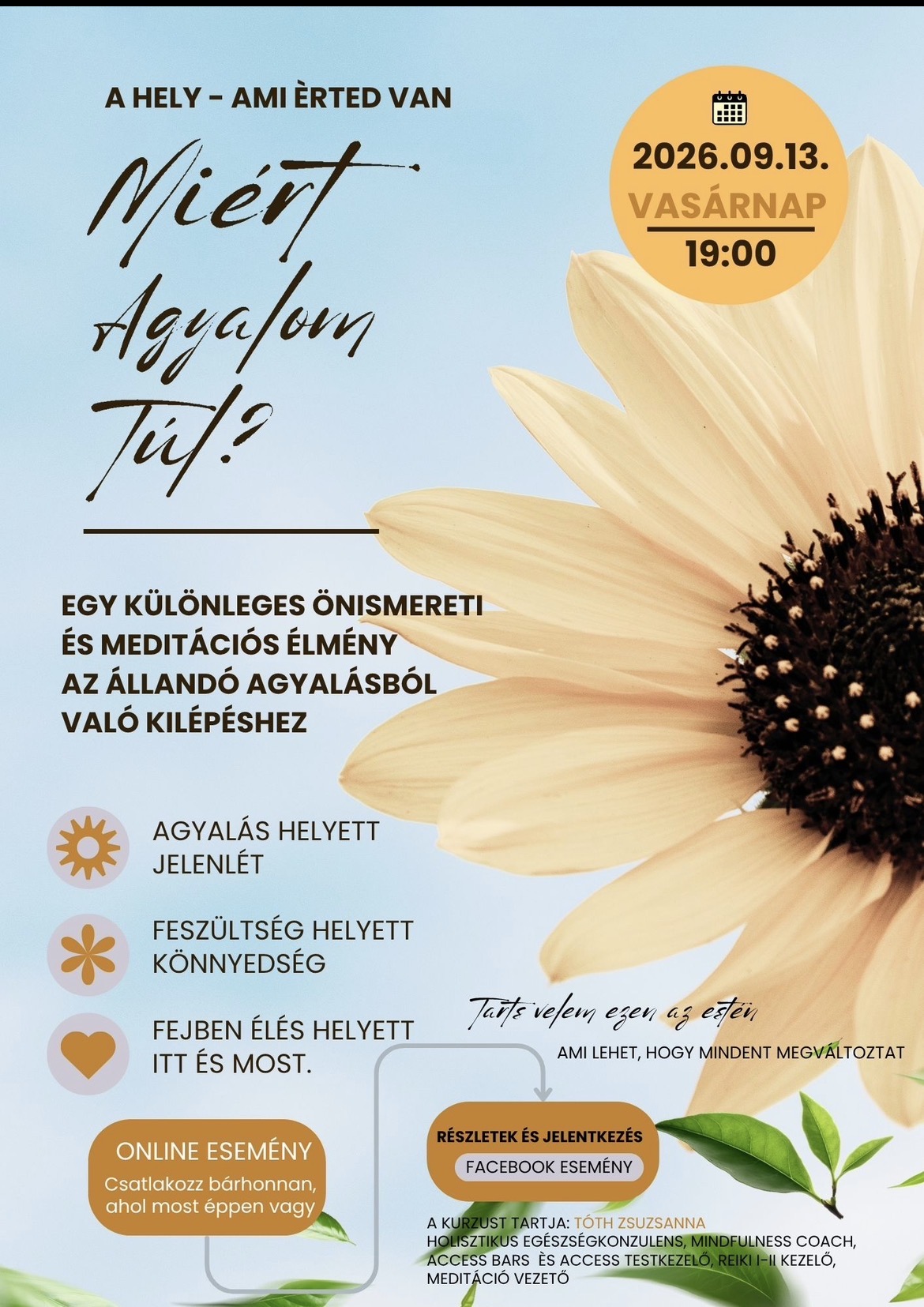 Miért Agyalom Túl? - Ingyenes kurzus 2026.09.13.