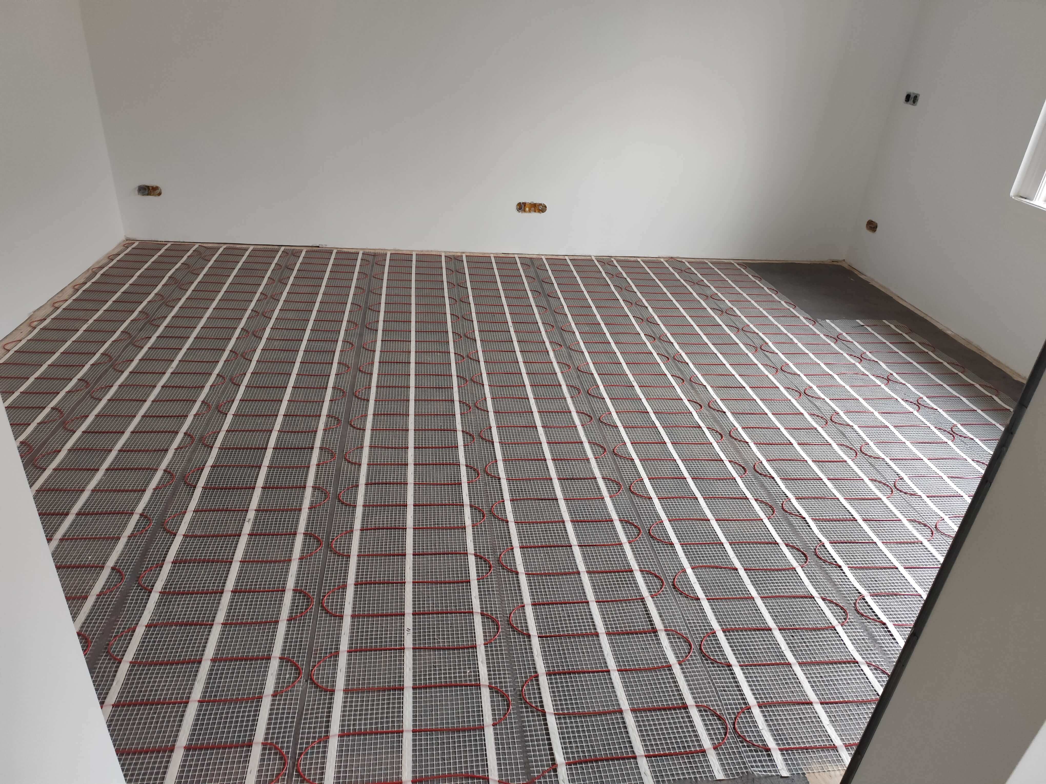 NOBO fűtőszőnyeg és kábelek telepítése